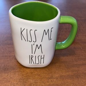 New Rae Dunn Kiss Me I’m Irish ceramic mug